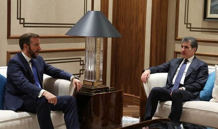 Nêçîrvan Barzanî û Balyozê Îtalyayê rewşa Îraq û...