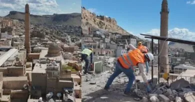 Mêrdîna dîrokî ji betonê tê paqijkirin