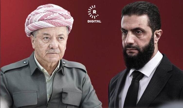 Serok Mesûd Barzanî û Ehmed Şer axivîn