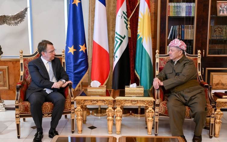 Serok Barzanî û Balyozê Fransayê rewşa Helebê...