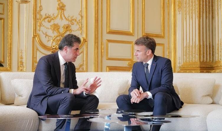 Nêçîrvan Barzanî û Macron axivîn: Divê mafên...
