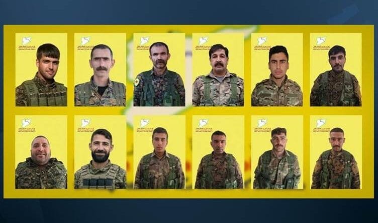 Nasnameyên 12 şervanan hatin eşkerekirin