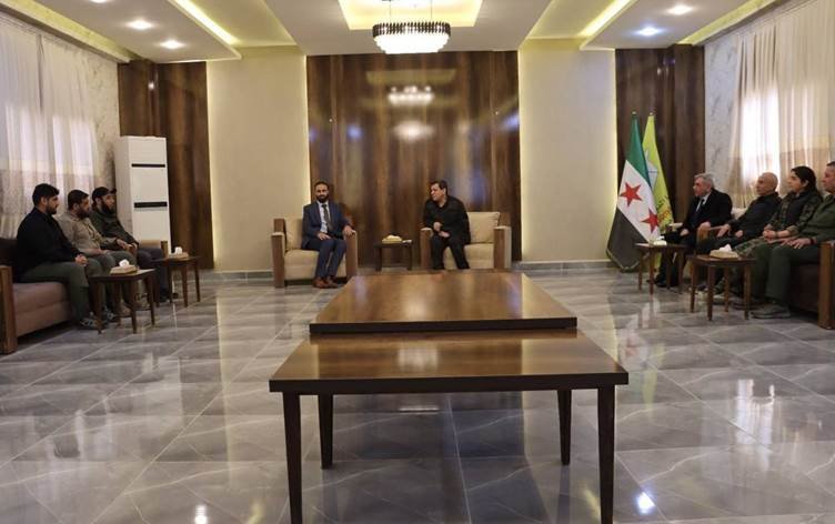 Mezlûm Ebdî û şandeya hikûmeta demkî civiyan