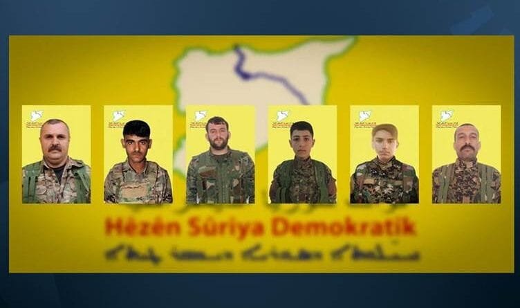 Nasnameyên 6 şervanan hatin eşkerekirin