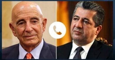 Tom Barrack sersaxî ji Mesrûr Barzanî re xwest