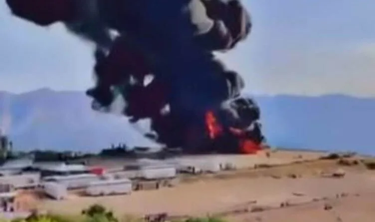 Li Sersingê teqîn, hilberîna petrolê rawestiya