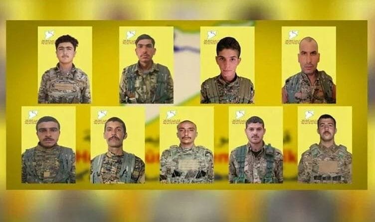 HSDyê nasnameyên 9 şervanan eşkere kirin