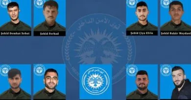 Asayîşê nasnameyên 9 şervanan eşkere kirin