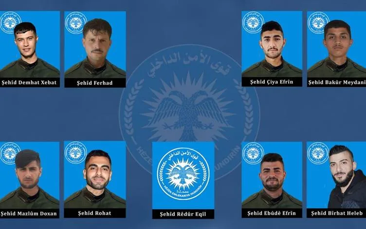 Asayîşê nasnameyên 9 şervanan eşkere kirin